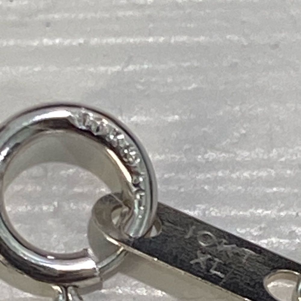 10K White Gold SUN Diamond Double Heart Necklace 18" Chain - Picture 12 of 16